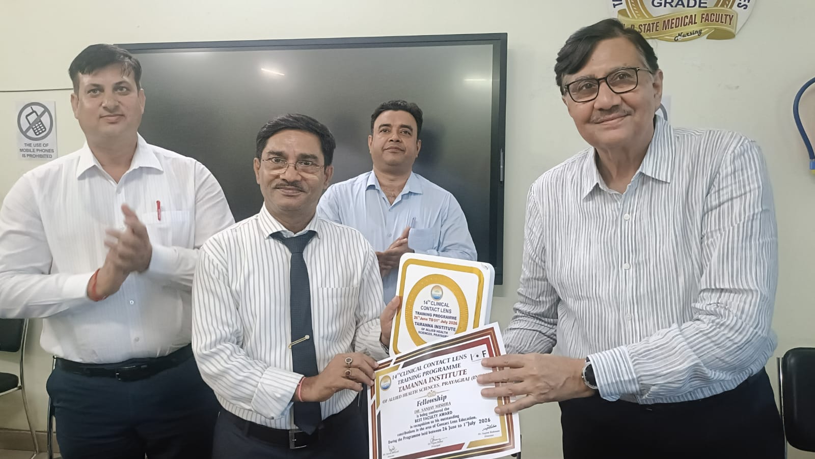 Certificate Distribution in Contact Lens Programme 